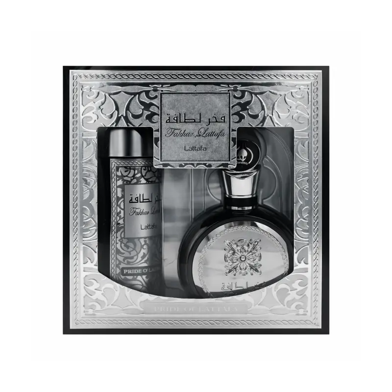 Set Lattafa Fakhar Black + Body Spray 100ml EDP